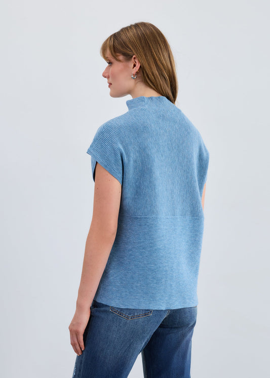 Ottoman Cap Sleeve Sweater