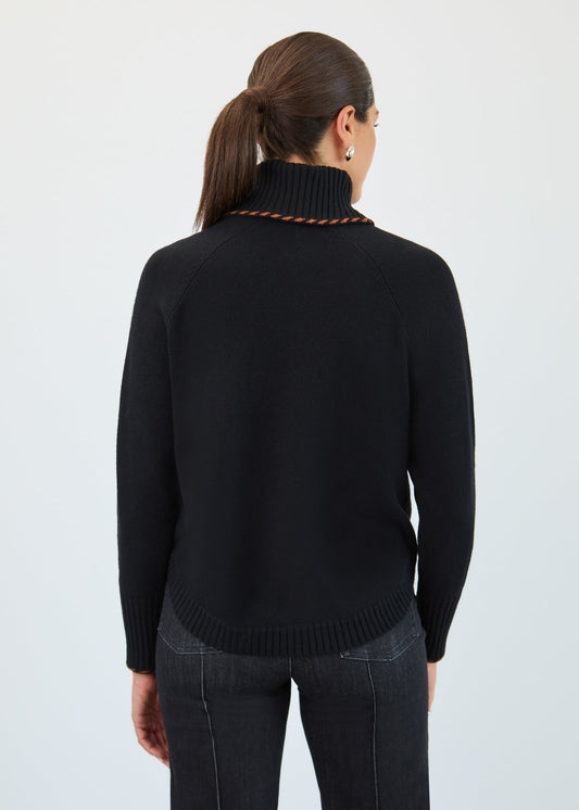 Black Cowl Neck