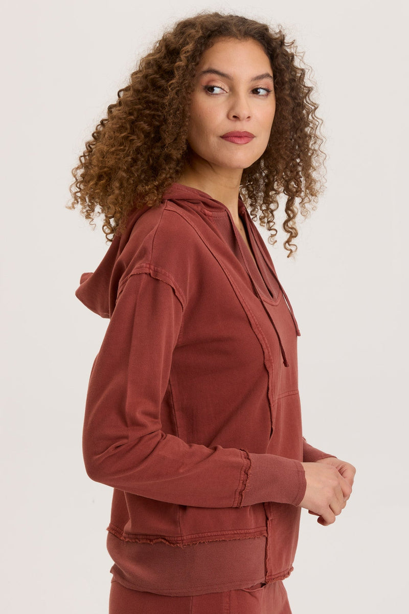 rust burnt orange hoodie