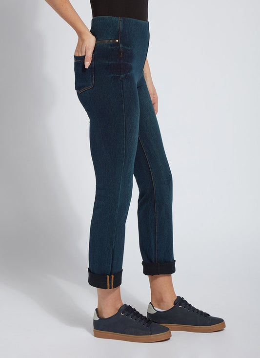 blue navy indigo denim lysse comfy jeans