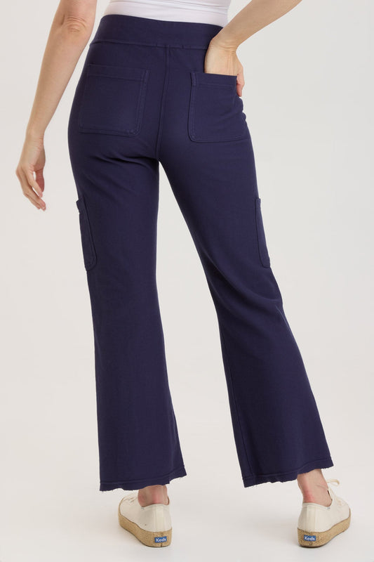 navy soft pants pull on comfy