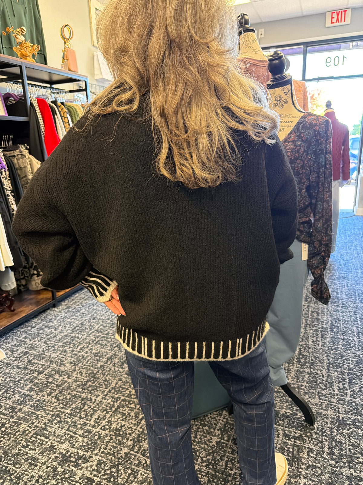 White Thread Sweater