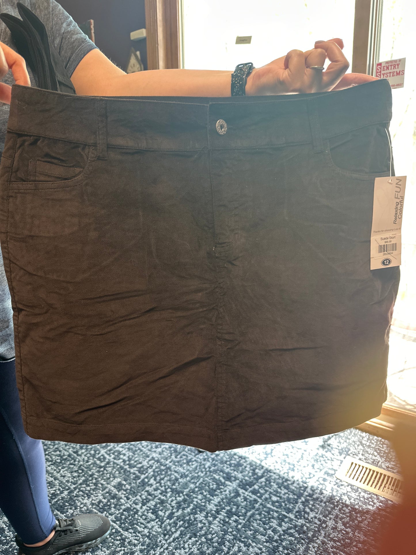 Suede Skort
