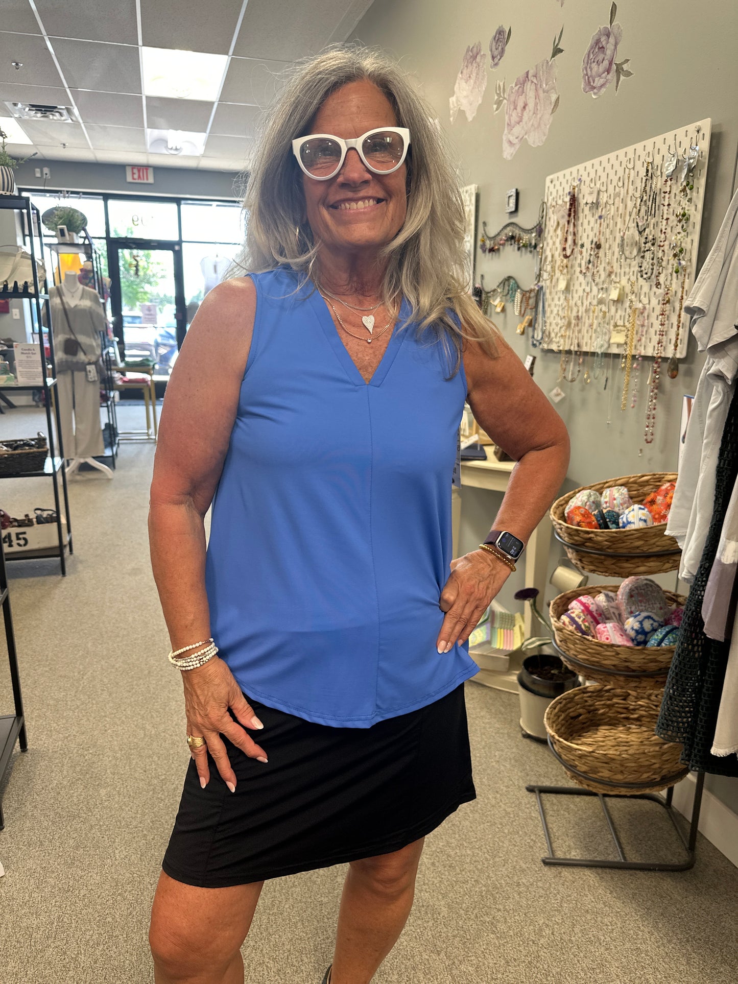 Sleeveless V-Neck Tank