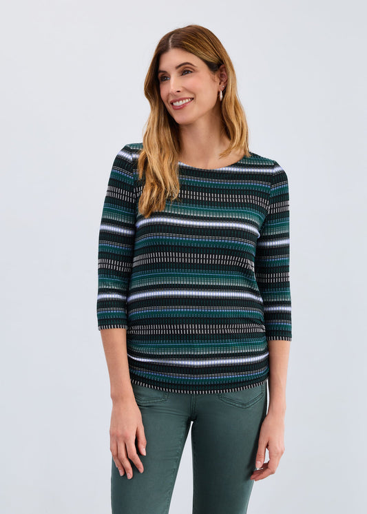 3/4 Sleeve Ruched Top