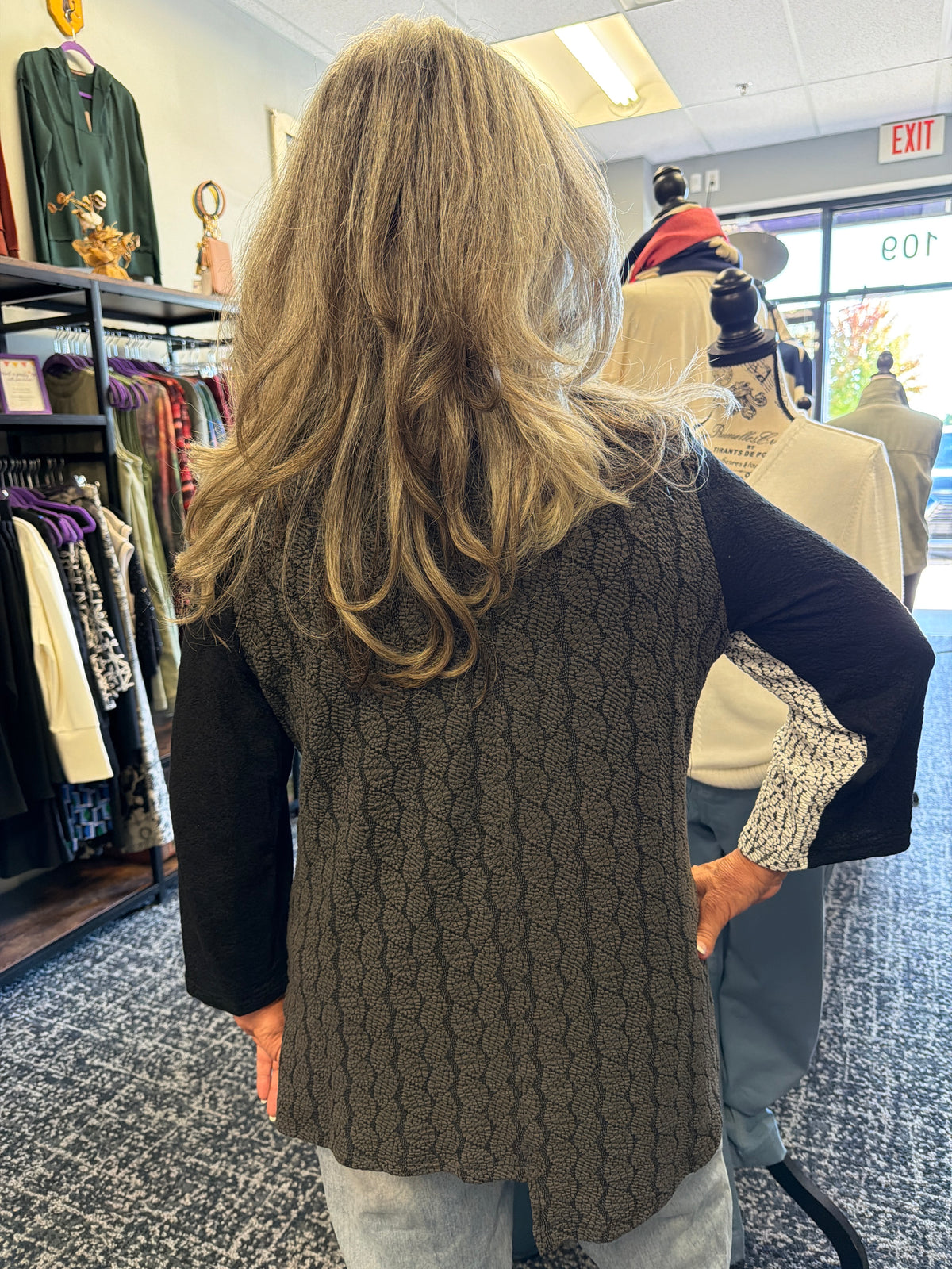 Two Tone Pocket Top
