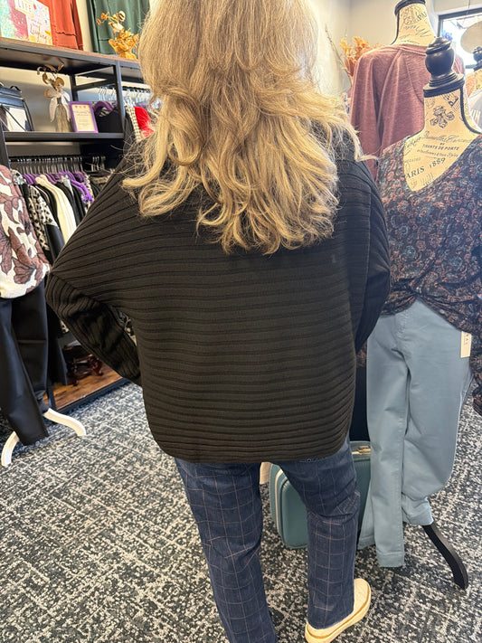 Black Horizontal Sweater