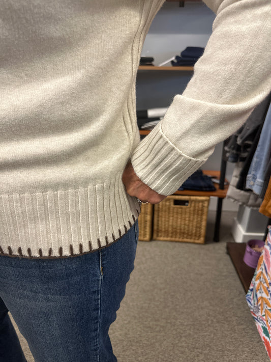 Cuffed Sleeve Sweater