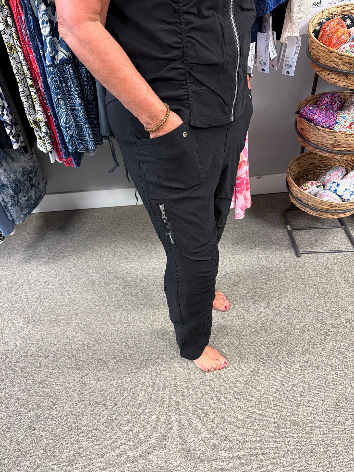 Shirred Ankle Pant