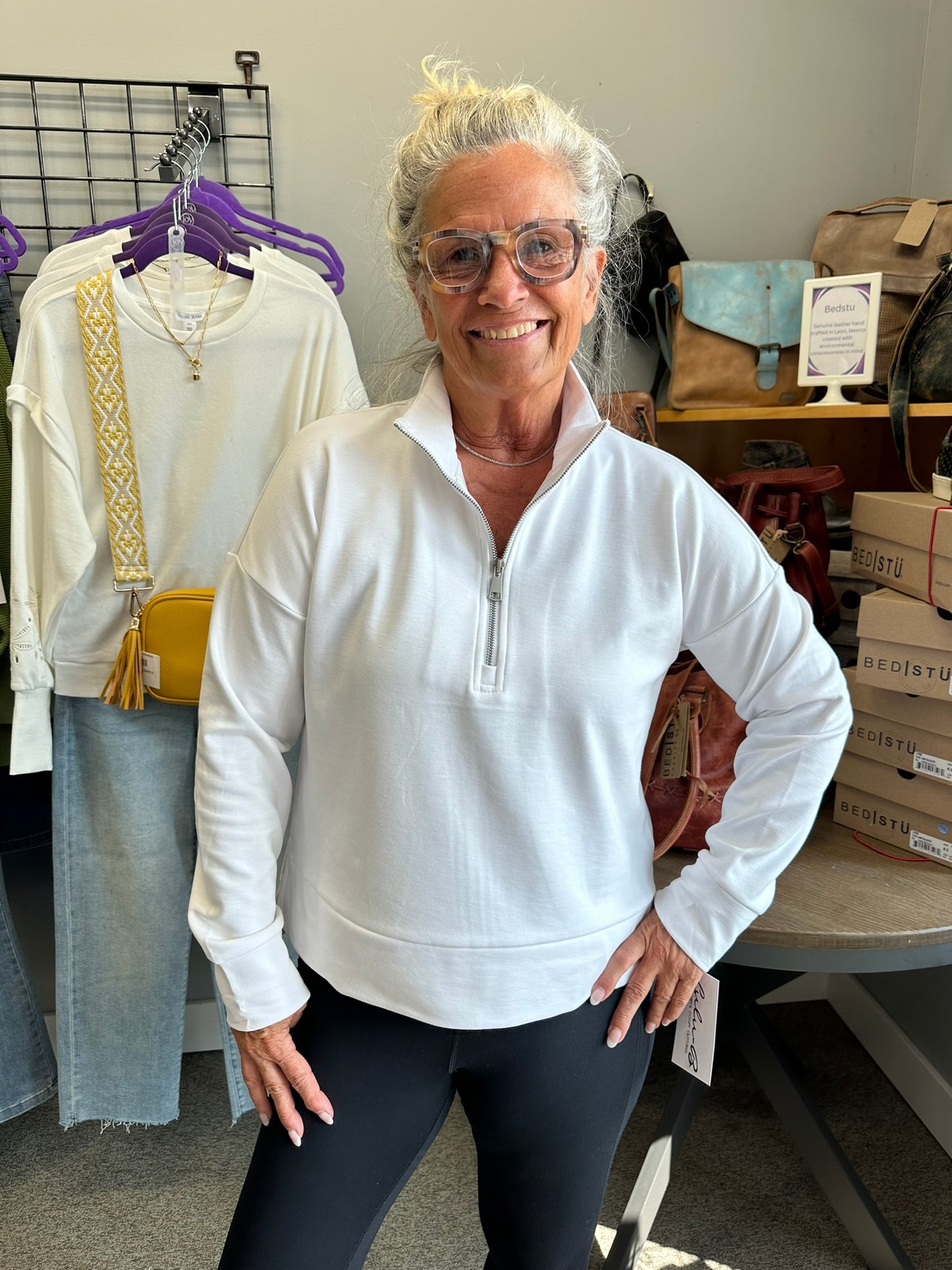 White Pullover Sweatshirt