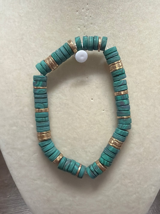 Gold Disc Bracelet