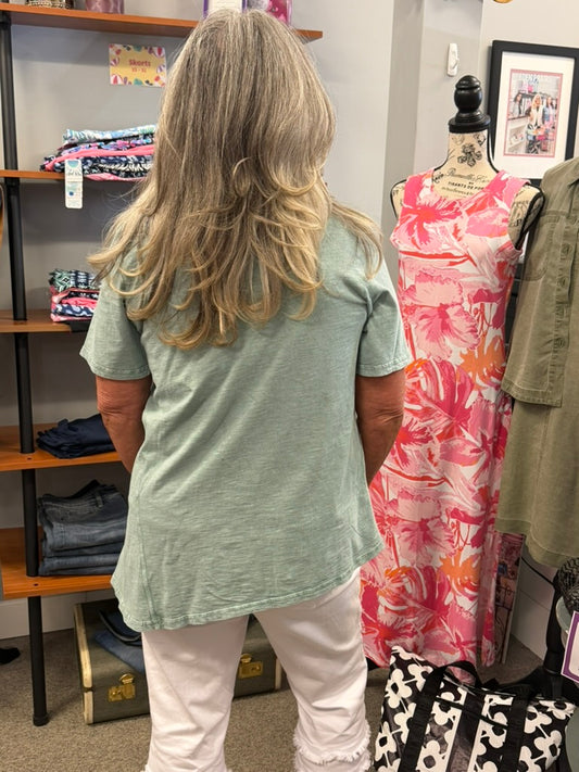 Asymmetrical Pocket Top