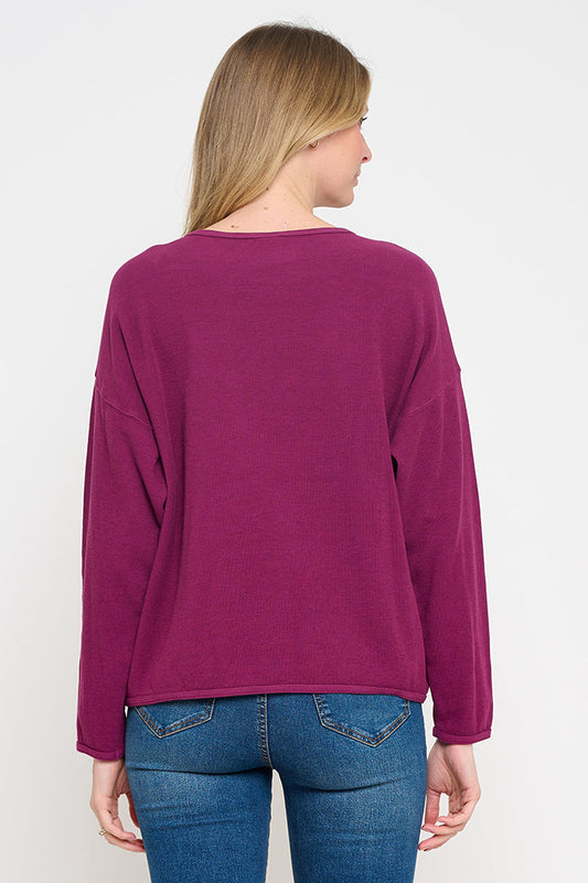 Stone Washed Patch Sweatshirt