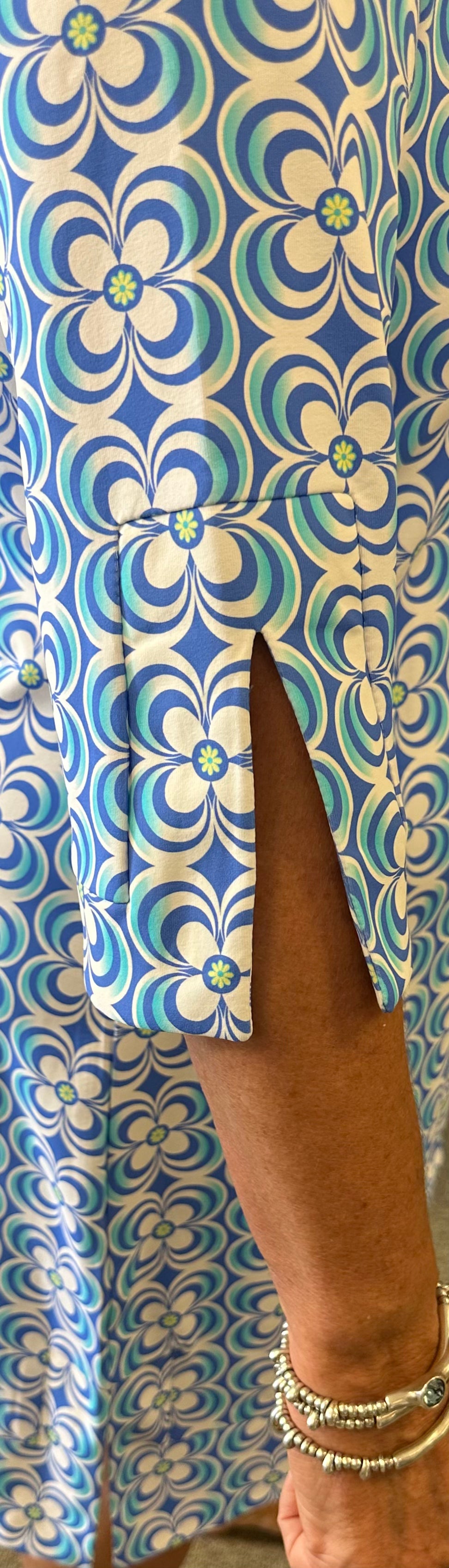 3/4 Sleeve Split Dress