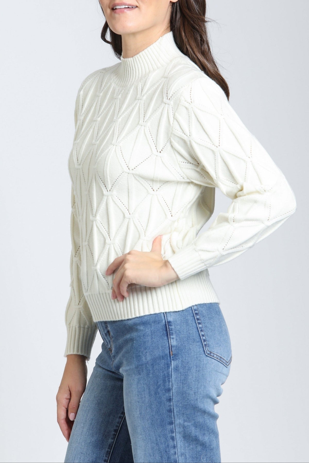 Diamond Cable Sweater