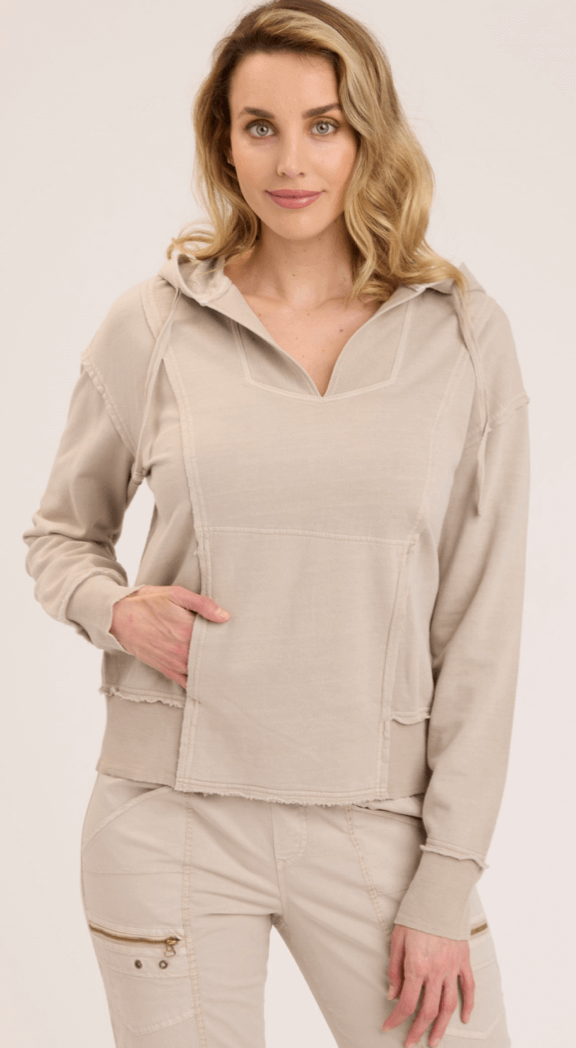 beige cream hoodie