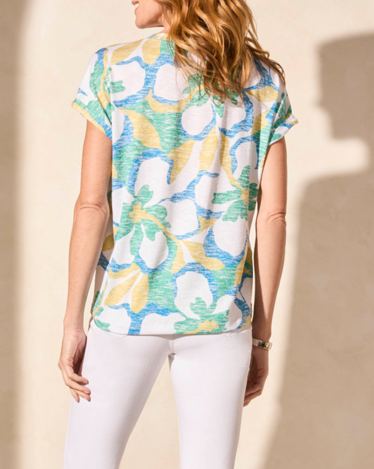 Cap Sleeve V-Neck