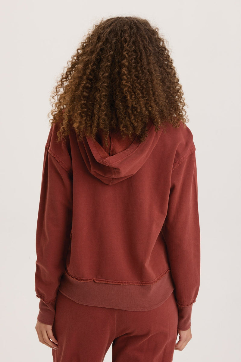 rust burnt orange hoodie