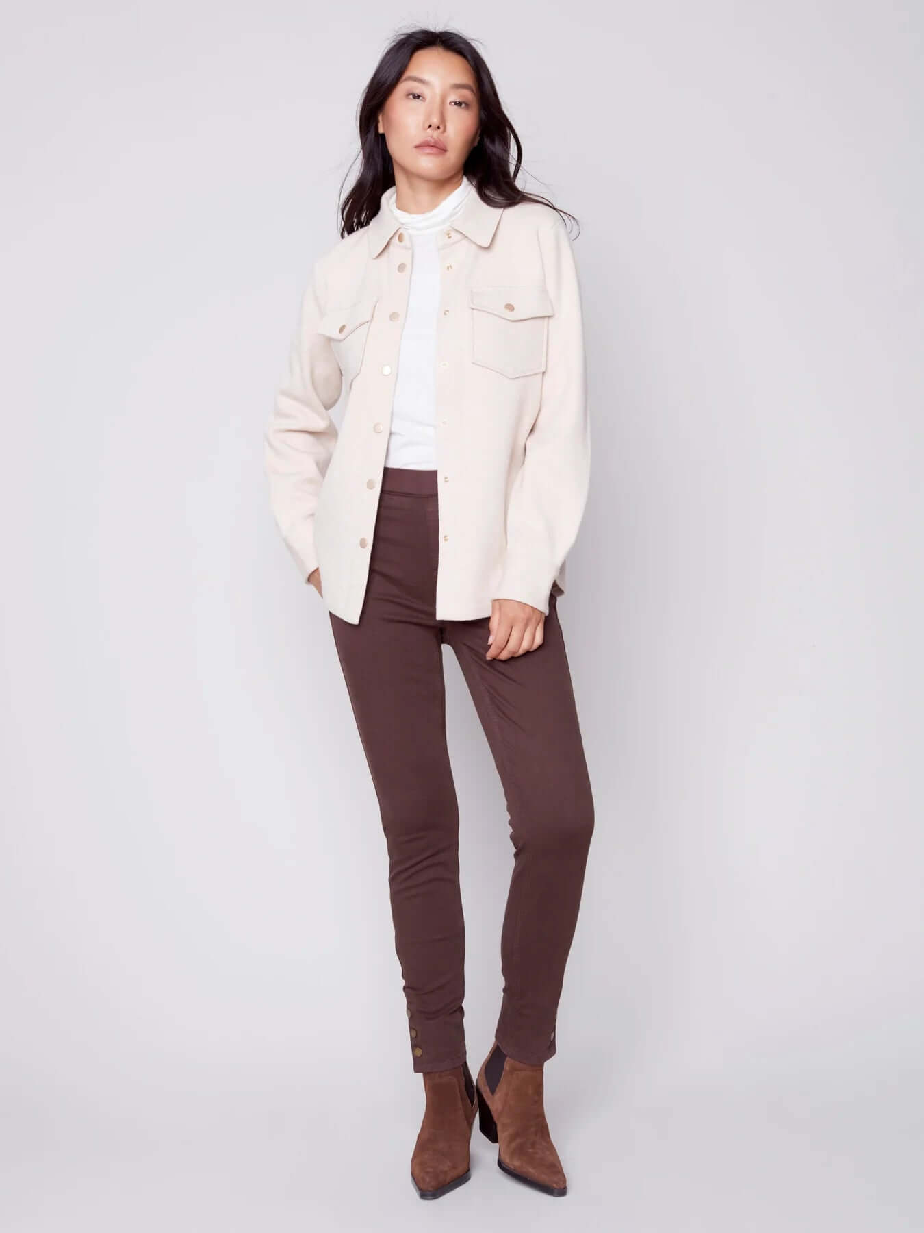 3-Side Snap Twill Pant
