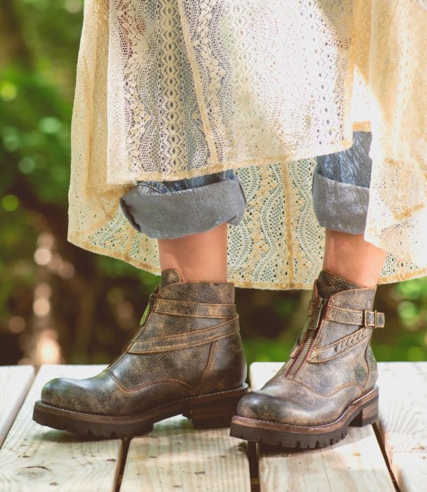 dessa bedstu grey brown leather boots