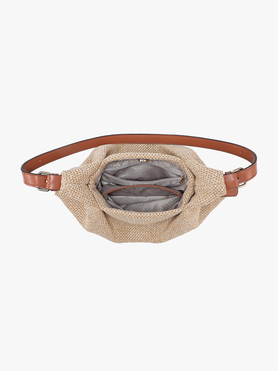 Samantha Woven Shoulder Bag