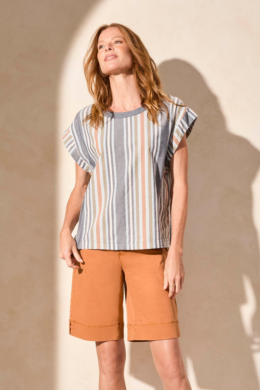 Drop Shoulder Cap Sleeve