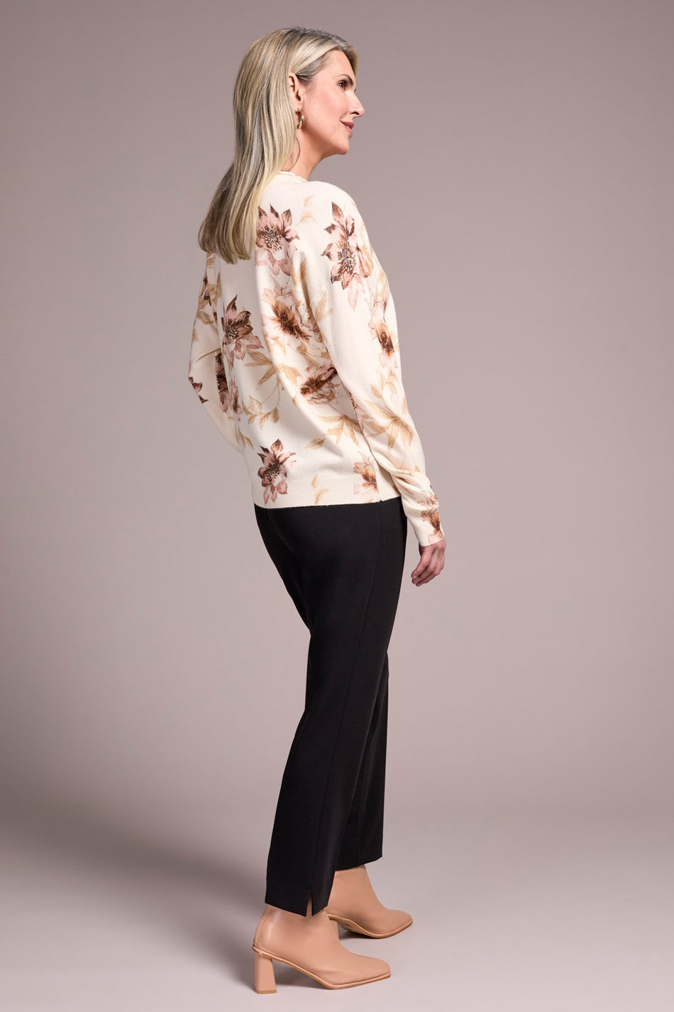 Printed Funnel Neck