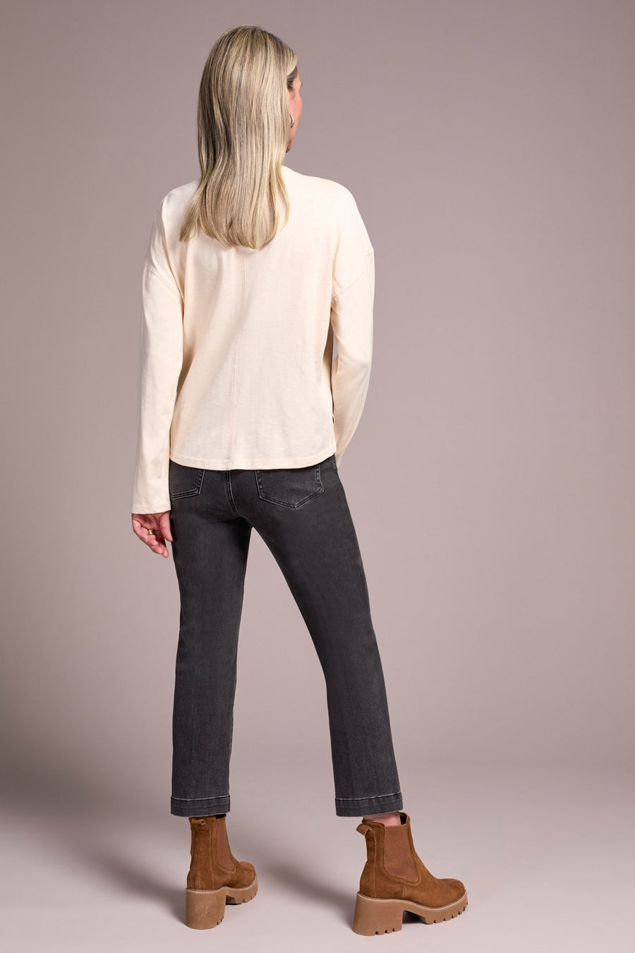 Slub Knit Flatlock Top