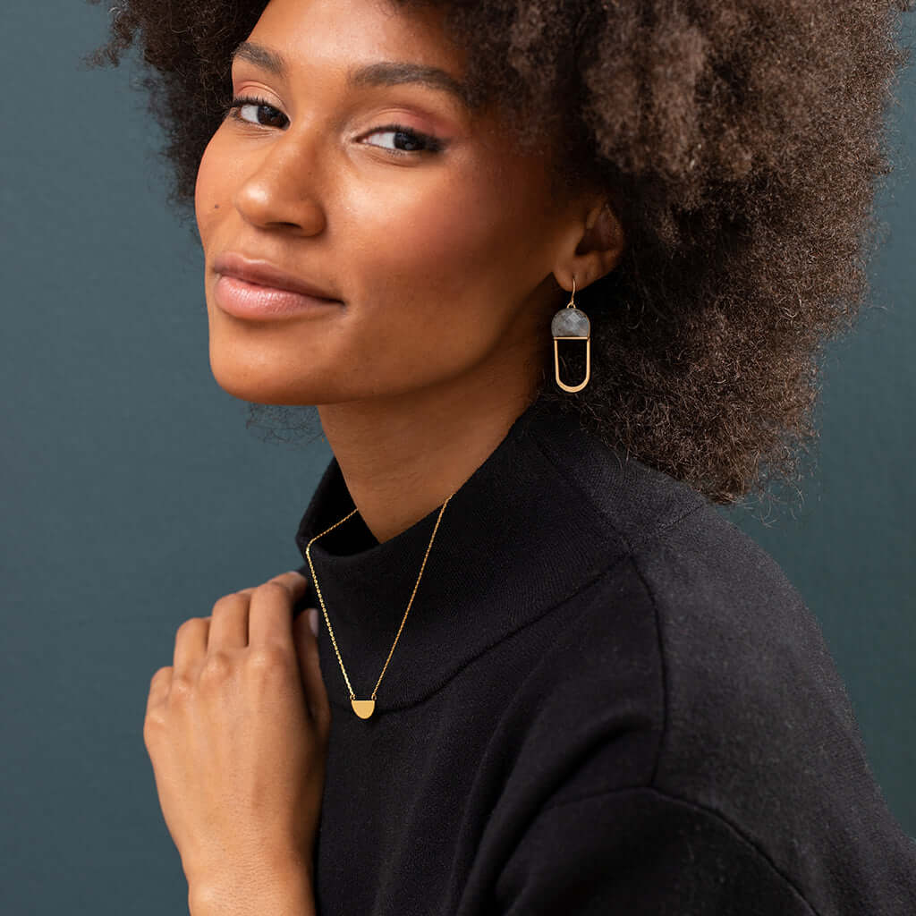 Stone Chandelier Earring