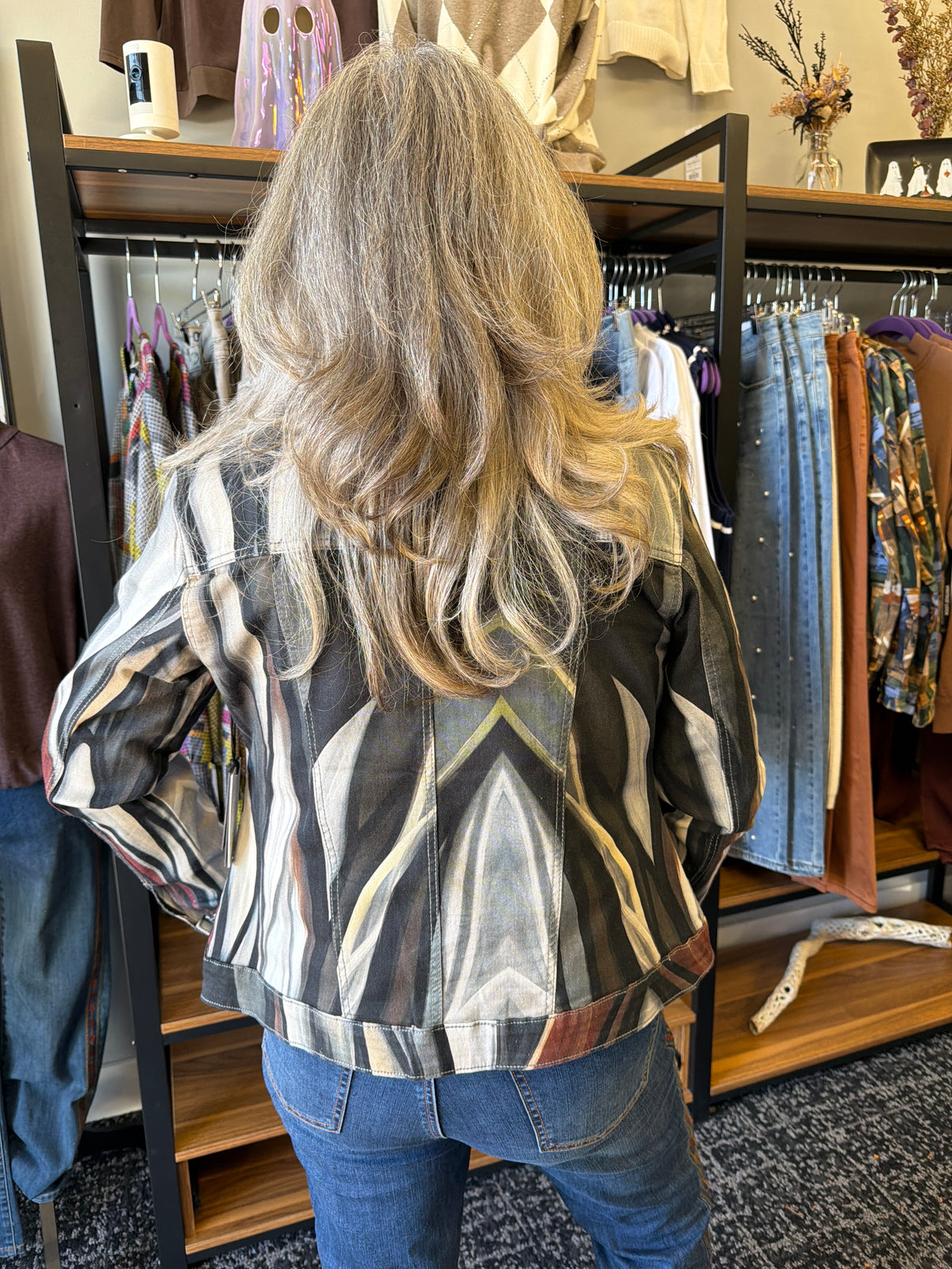Printed Denim Jacket