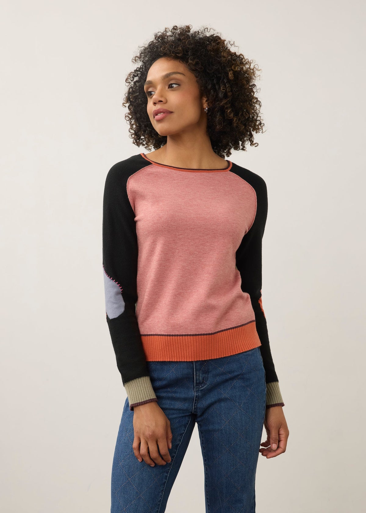 Pink Mauve Boatneck