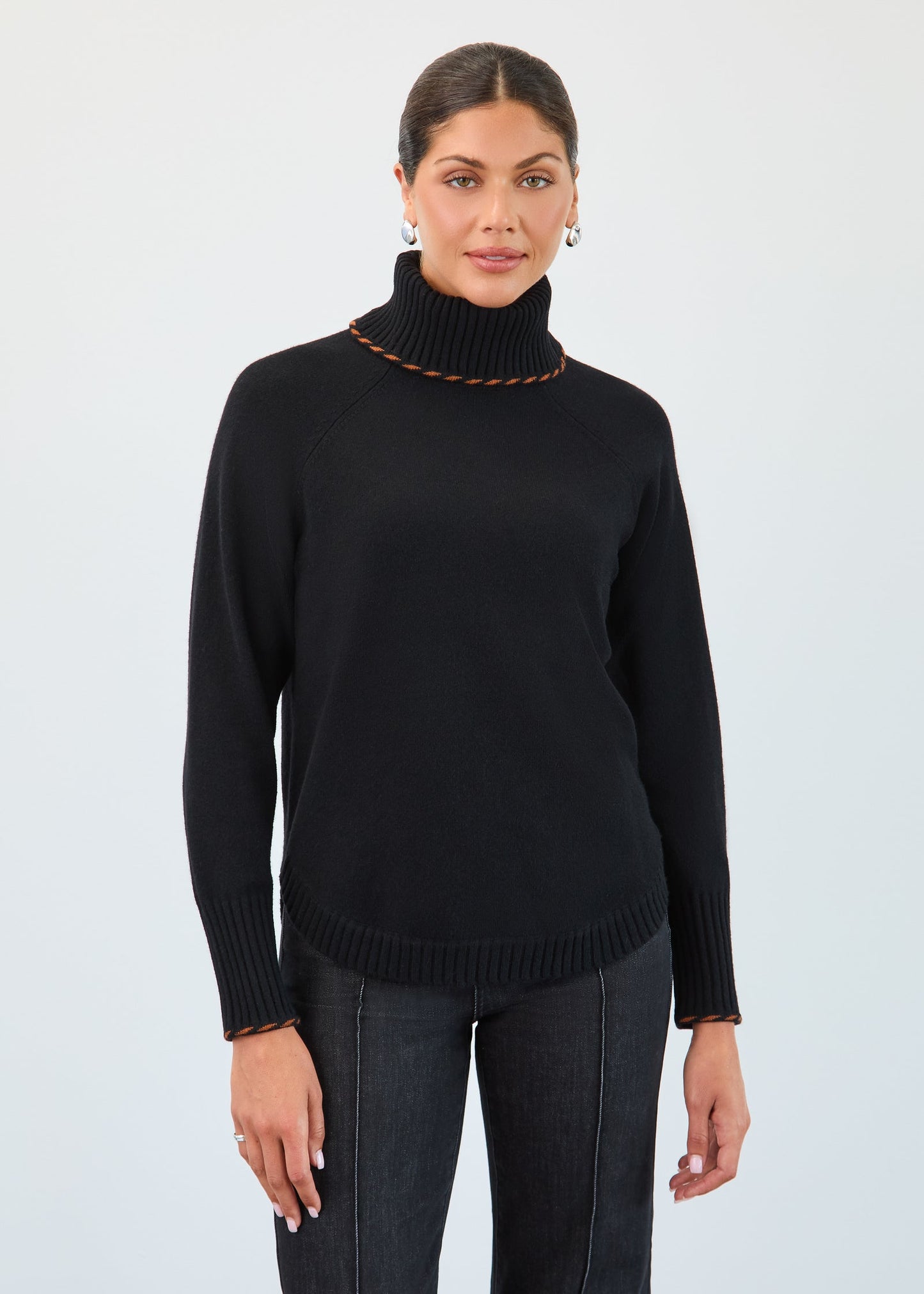 Black Cowl Neck