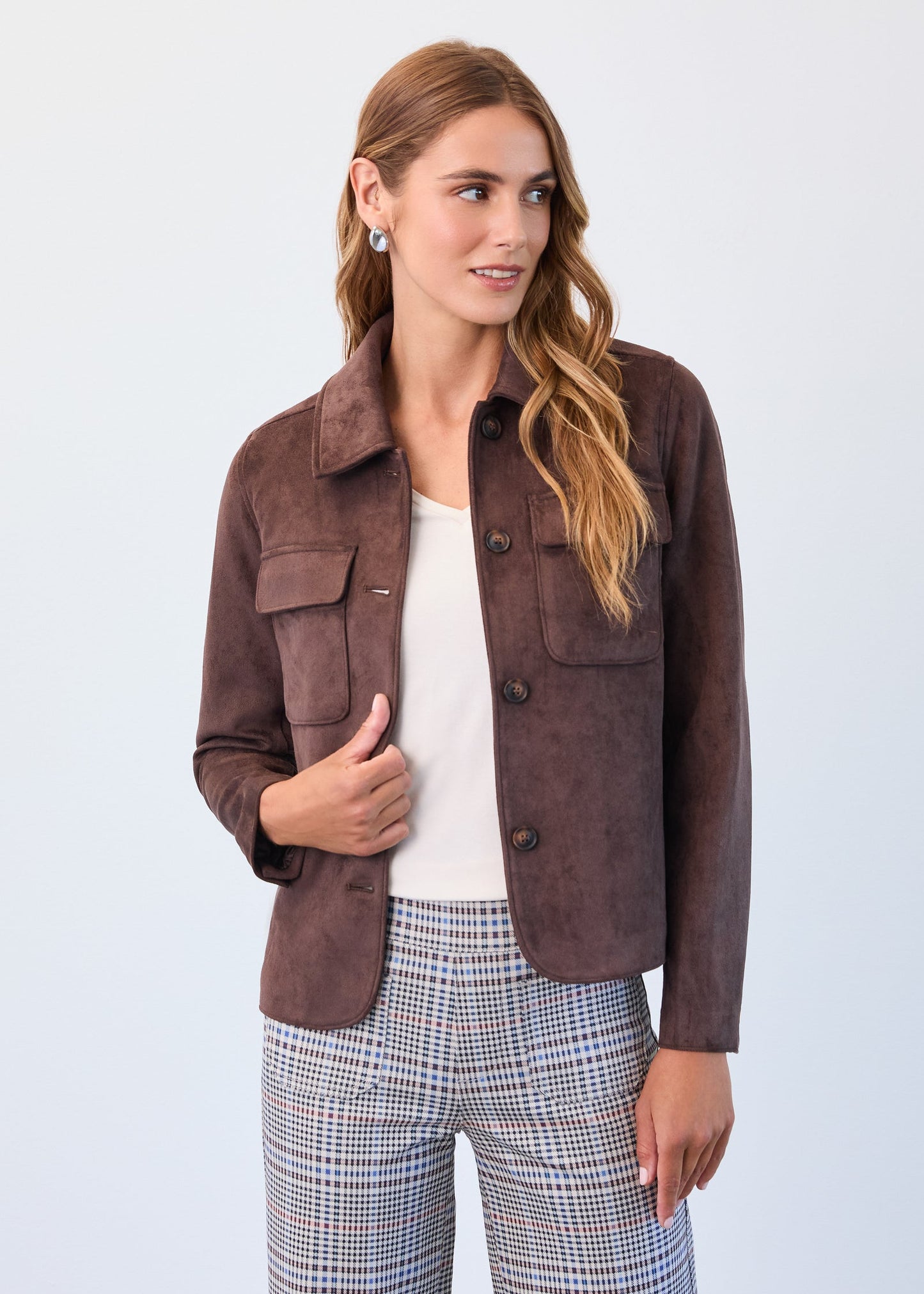 Faux Suede Jacket