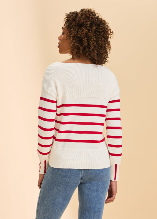 Red & White Sweater