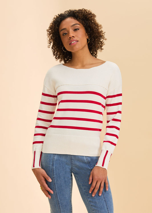 Red & White Sweater
