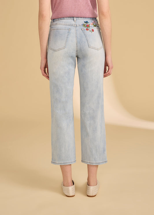 Pull On Crop Denim