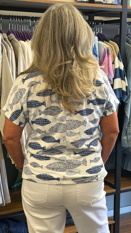 Blue Fish Top