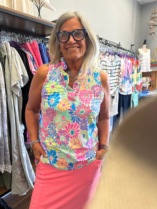 Beachtime V-Neck Ruffle