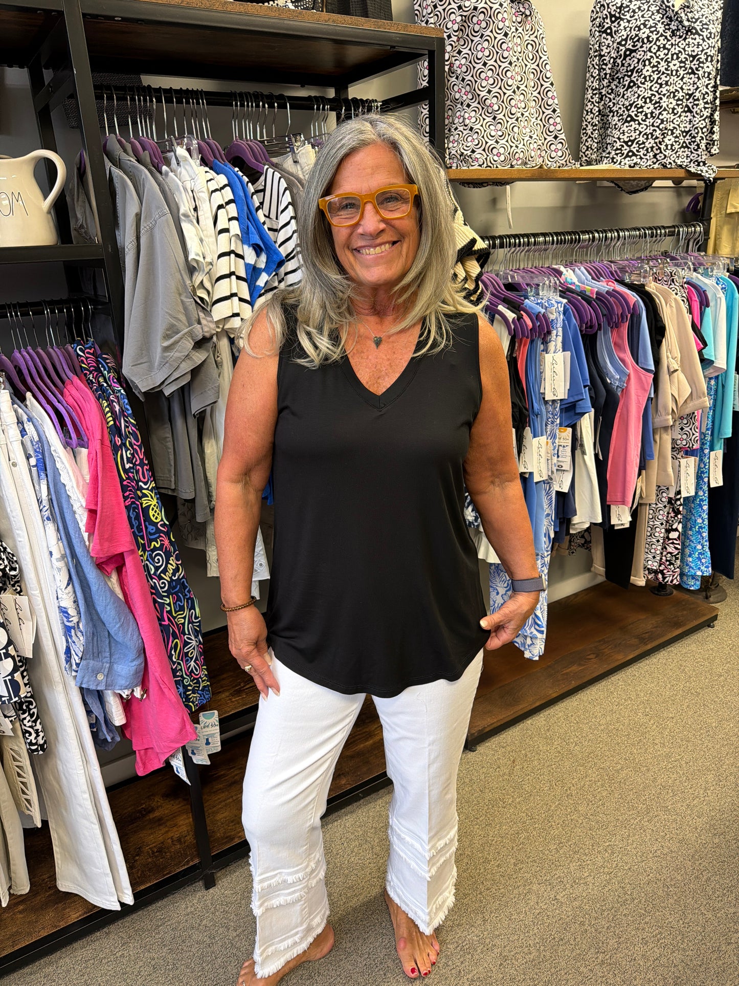 Sleeveless V-Neck