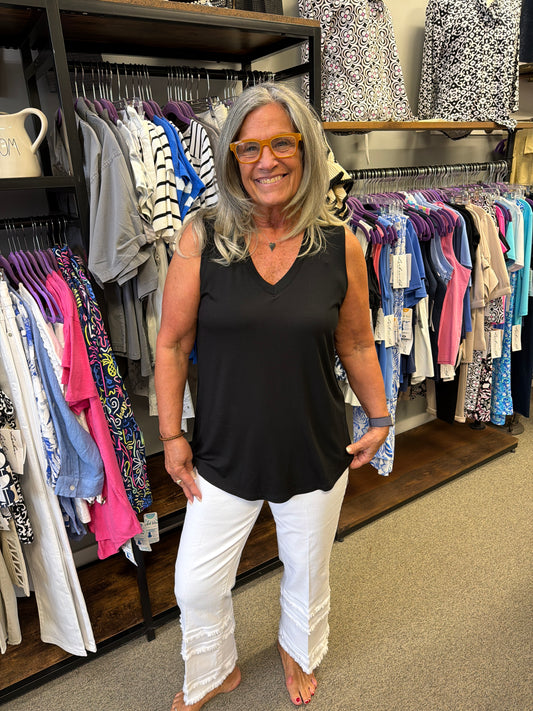 Sleeveless V-Neck