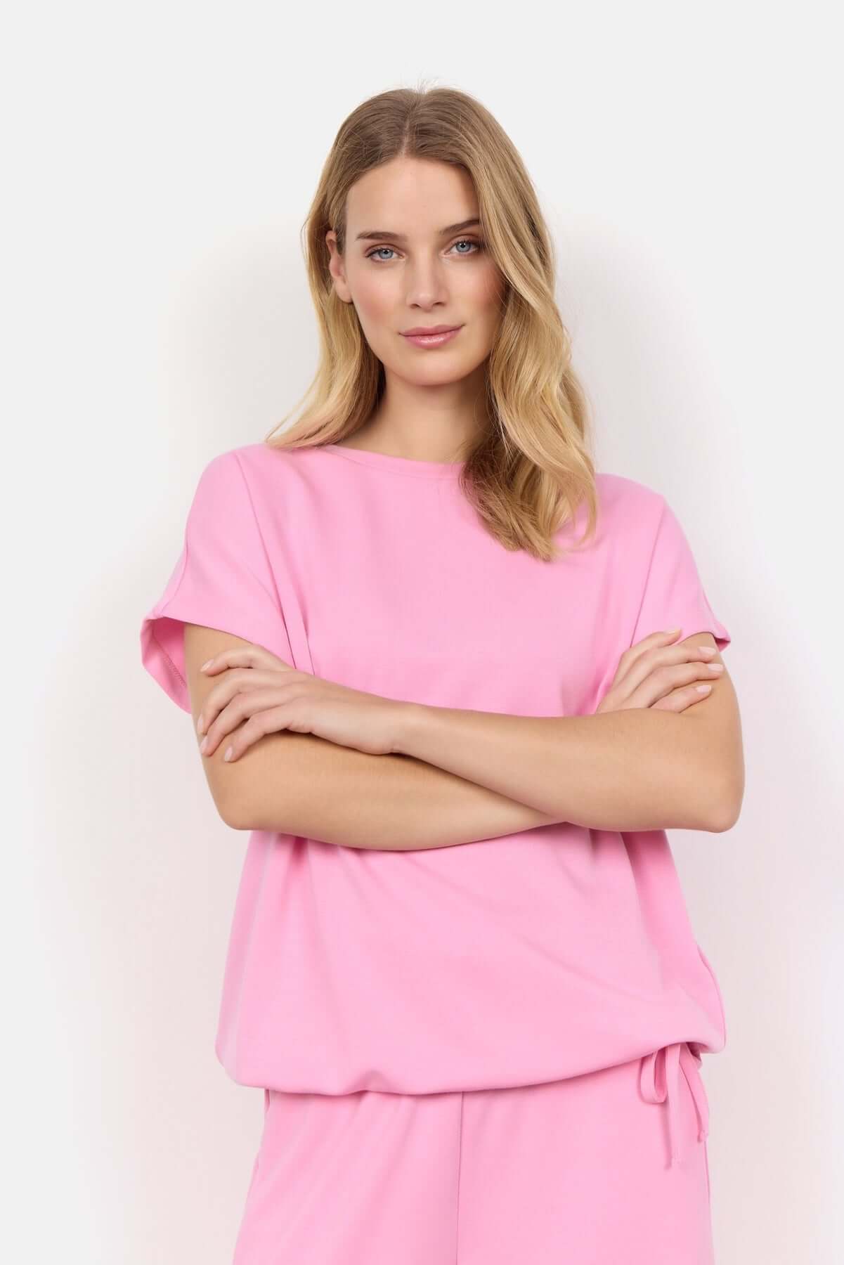 banu comfy sweatshirt tshirt pink