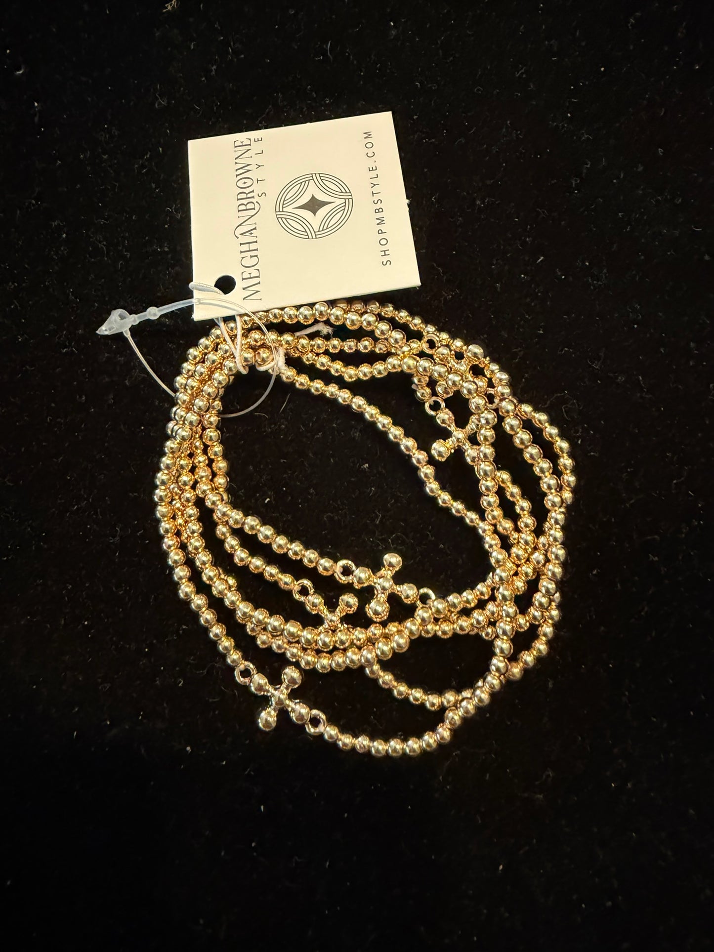 5 Strand Gold Cross