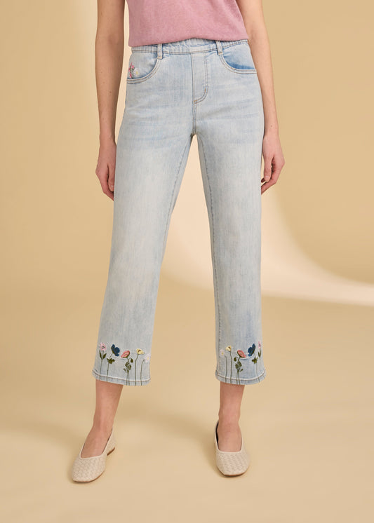Pull On Crop Denim