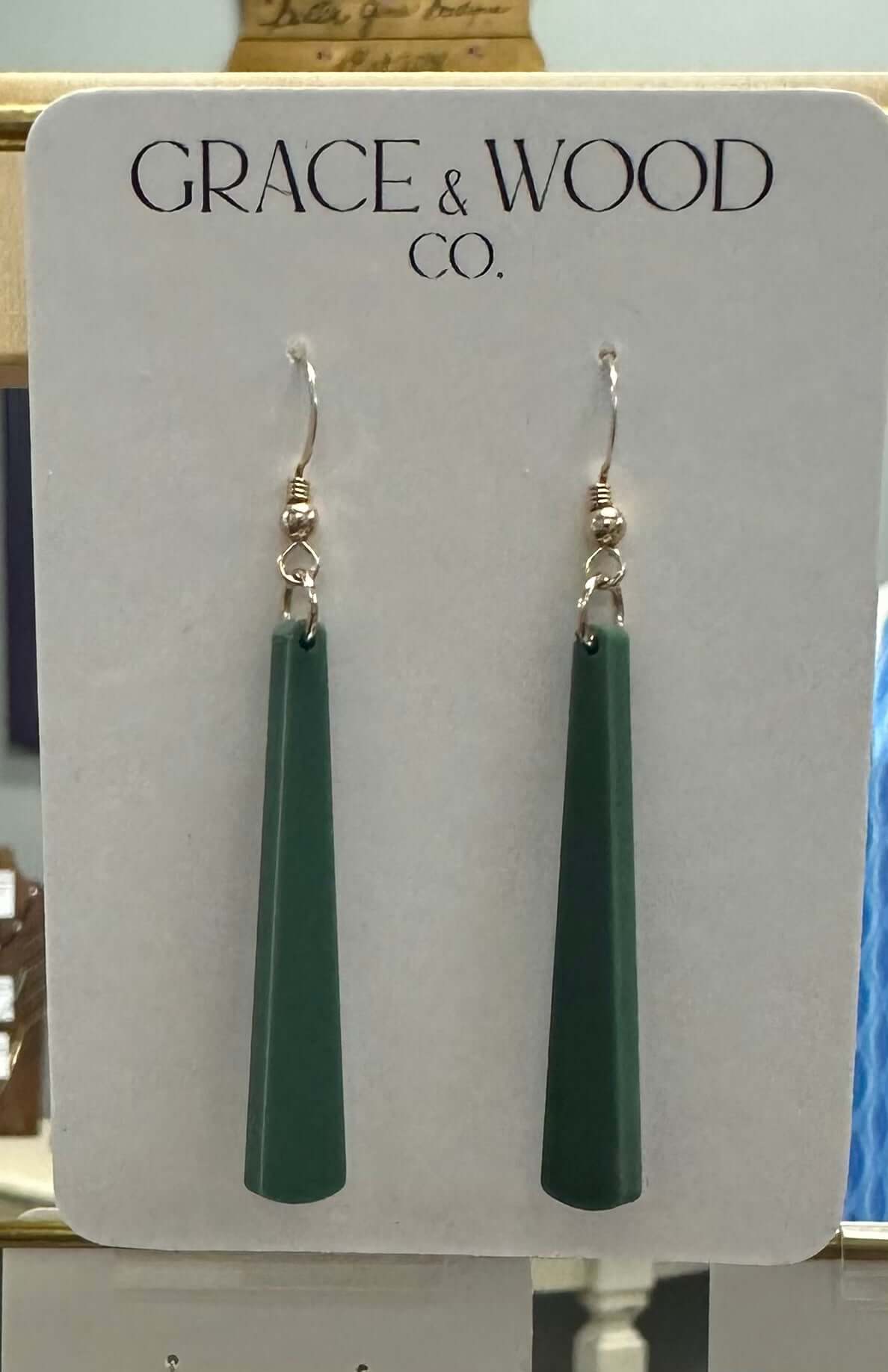 Grace & Wood Skinny Drop Earrings