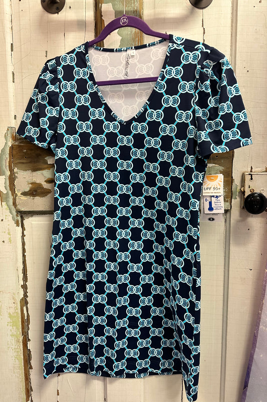 Gathered Short Sleeve Dress