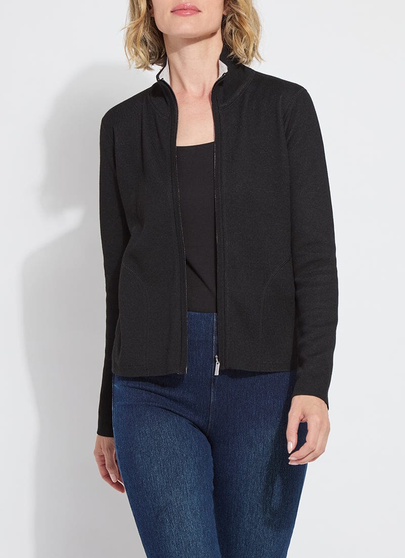 Reversible Cashmere Zip Cardigan