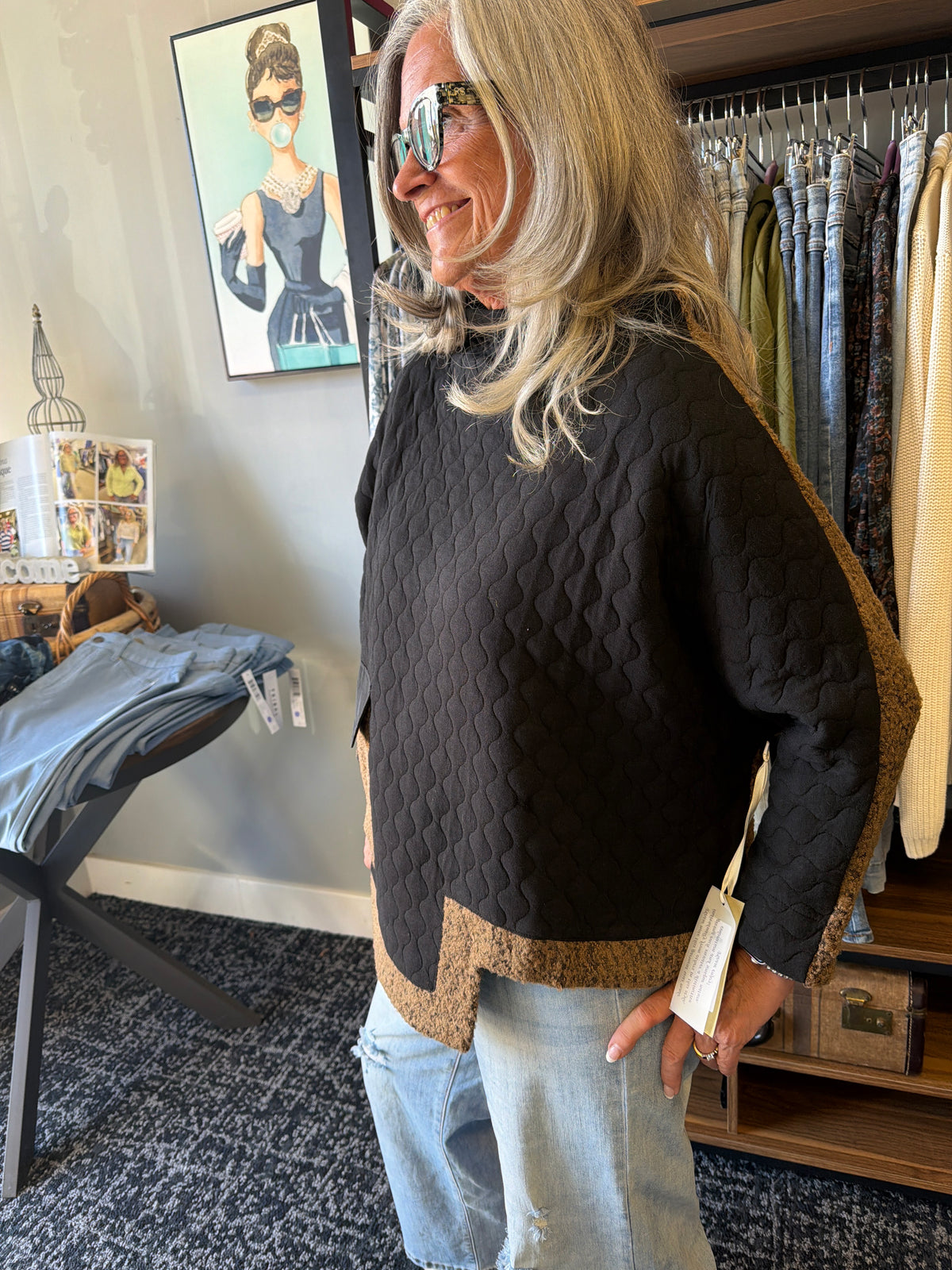 Mixed Media Toffee Top