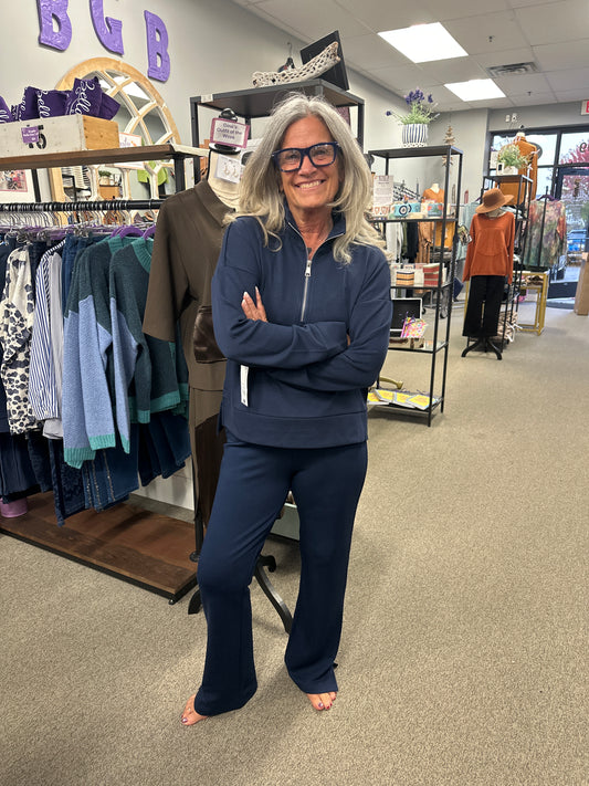 Navy Half Zip