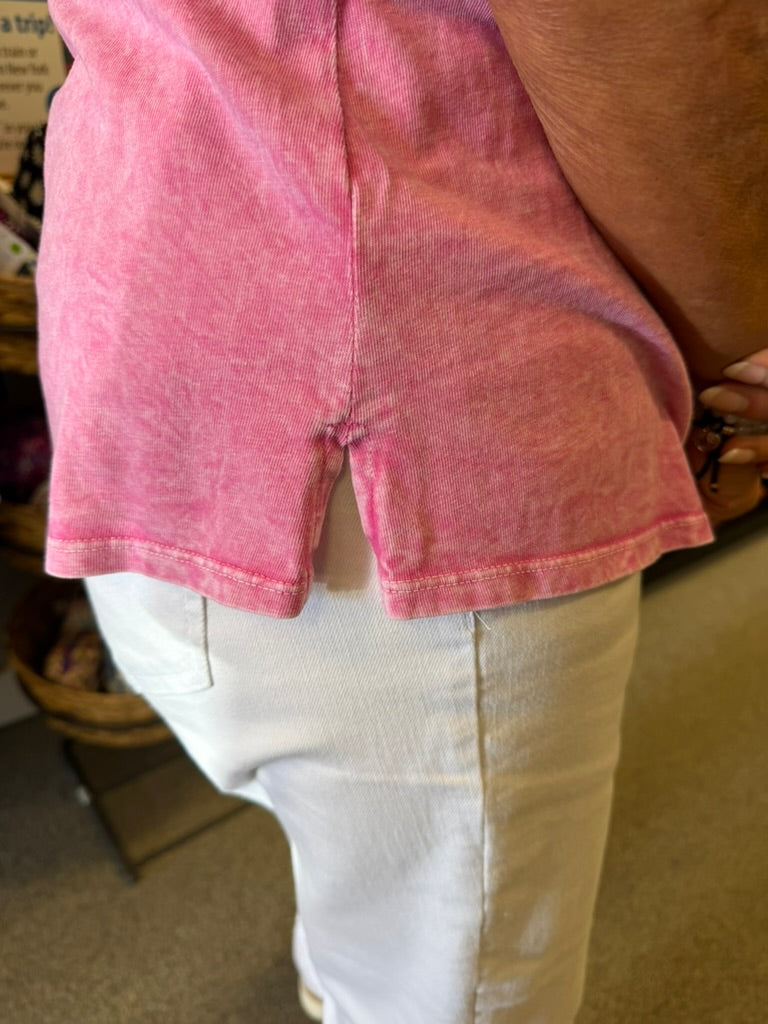 Cotton Sleeveless V-Neck