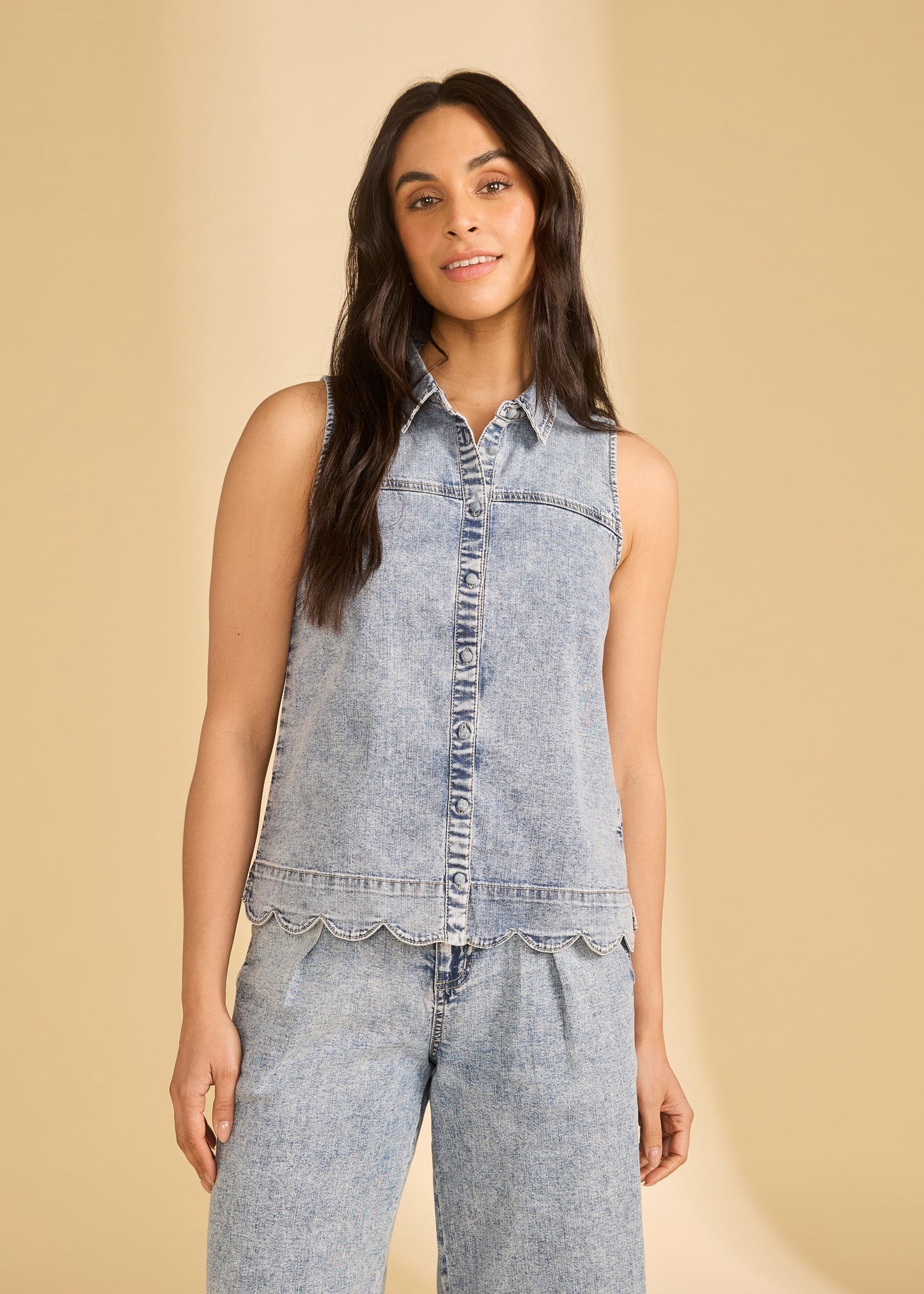 Pale Wash Sleeveless